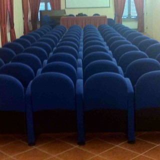 L'interno dell'auditorium civico di Cherasco