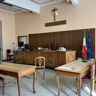 L'aula del tribunale di Cuneo dove è in corso il processo