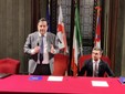 Alcuni momenti dell'incontro tenuto ieri in Sala Consiglio