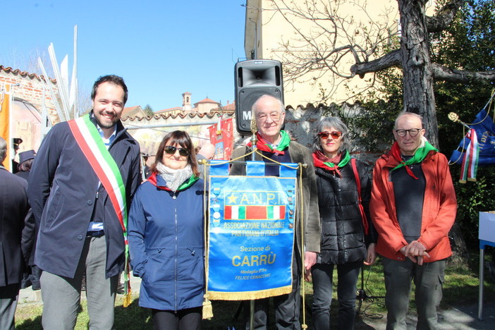 L'ANPI Carrù a Mondovì per la commemorazione dell'eccidio delle Fosse Ardeatine