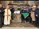 Il gruppo Alpini Margarita dona le sculture della Natività alla parrocchia