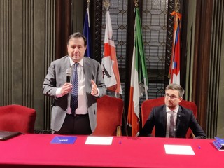 Alcuni momenti dell'incontro tenuto ieri in Sala Consiglio