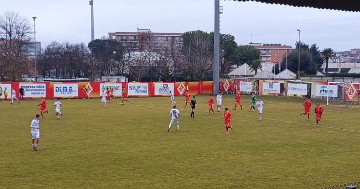 Calcio Serie D: il Bra vince sempre, una doppietta di Tuzza stende il Saluzzo