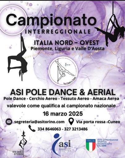 A Madonna dell'Olmo il Campionato Interregionale Nord Ovest Italia ASI di Pole Dance &amp; Aerial