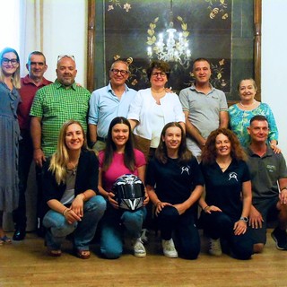 Due giovani promesse dello sport ricevute in Municipio a Borgo San Dalmazzo