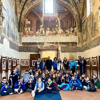 Il branco Scout di Saluzzo nella Cappella marchionale di Revello