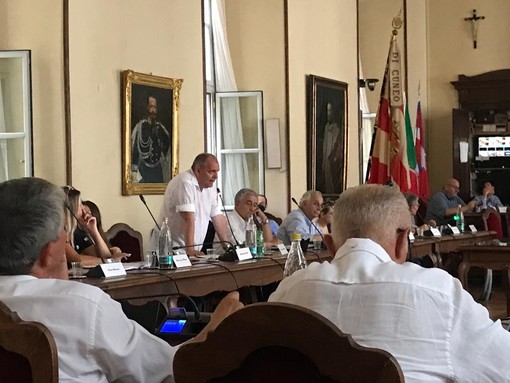 Giancarlo Boselli in consiglio comunale - foto di repertorio