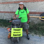 Da Venezia alla Francia passando per Cuneo: Bernardo Sagrado in viaggio per dire grazie ai sanitari