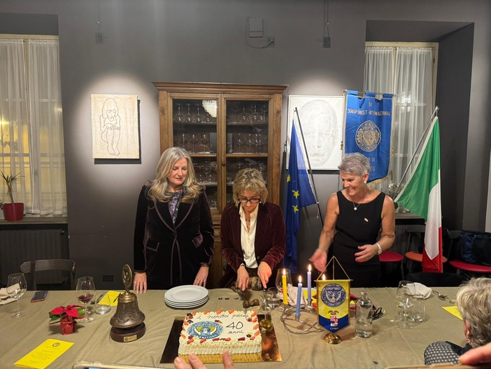 Festa a Cuneo per i 40 anni del Soroptmist, in una serata di bilanci e progetti per il futuro