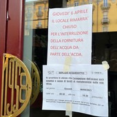 Mezza Cuneo oggi senza acqua: bar e ristoranti chiusi o a servizio ridotto [FOTO]