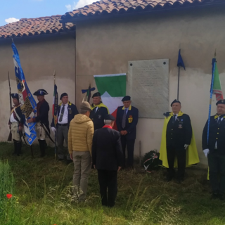 Un momento della commemorazione - Ringraziamo Romolo Garavagno per la fotografia