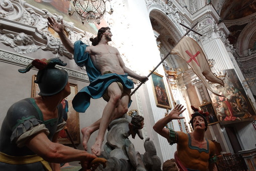 “Cristo risorto”, chiesa dei Battuti Bianchi, a Bra