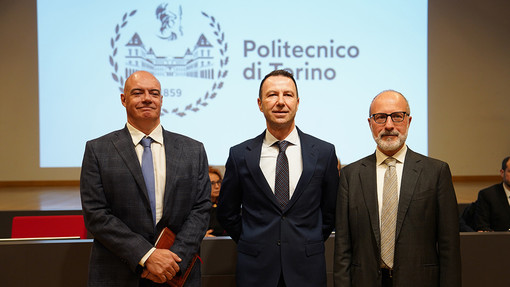 Da sinistra: Paolo Fino, Stefano Corgnati e Juan Carlos De Martin - Foto sito Polito]