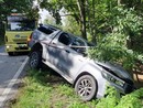 Auto fuori strada tra Roburent e Serra Pamparato