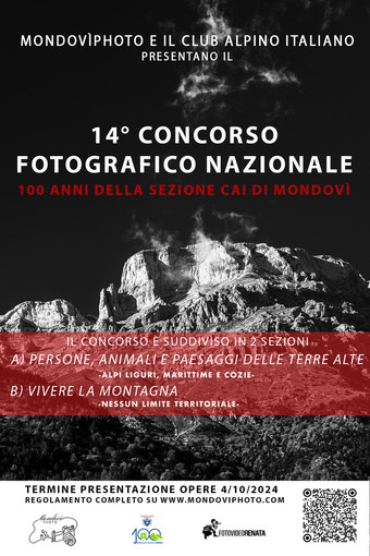 Il 14° concorso MondoviPhoto sarà dedicato ai cento anni della sezione CAI Mondovì