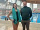 La promessa del nuoto sincronizzato Carmen Rocchino in allenamento alla piscina di Mondovì