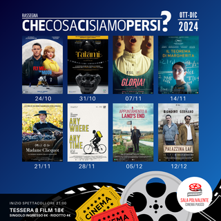 A Piasco ogni giovedì sera c'è la rassegna cinematografica &quot;CheCosaCiSiamoPersi?&quot;