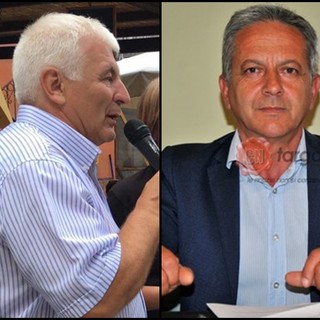 In foto Giovanni Fina, sindaco di Melle, in predicato per la guida del Bim del Varaita e a Marco Margaria, che con ogni probabilità verrà riconfermato al Bim del Po