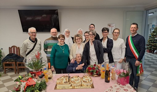 Piozzo in festa per i 100 anni della signora Maddalena