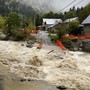 Il torrente Gesso ha portato via il guado in regione Terme di Valdieri