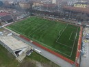 Lo stadio Coppino di Alba, teatro dell'aggressione avvenuta venerdì scorso al termine dell'incontro di Terza Categoria tra Accademia Calcio Alba e Giovanile Genola 05