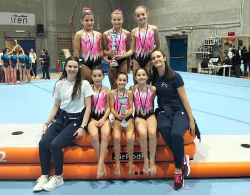 Cuneoginnastica fa suo il titolo regionale con la squadra allieve di artistica in Gold 2