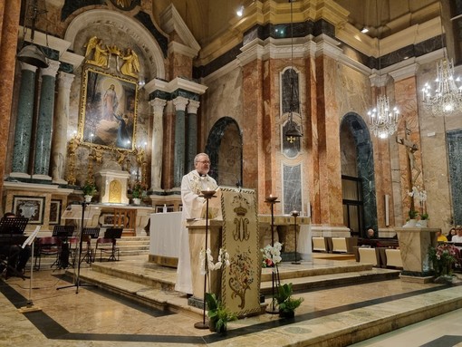 Don Claudio M. Berardi al Santuario nuovo della Madonna dei Fiori di Bra