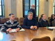 Al centro il dirigente settore Protezione Civile della Provincia Alessandro Risso; a destra ing. Danilo Bruna, dirigente Viabilità Provincia, a sinistra il dottor Giorgio Giraudo