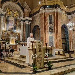 Don Claudio M. Berardi al Santuario nuovo della Madonna dei Fiori di Bra