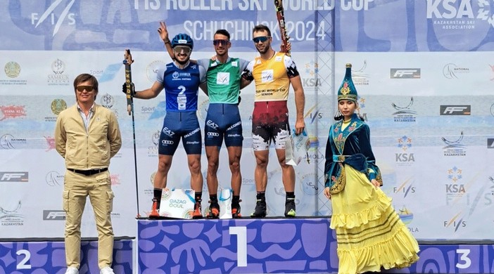 Coppa del mondo di skiroll: Emanuele Becchis inarrestabile, sua anche la sprint di Shchuchinsk