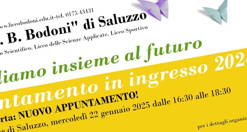 Il Liceo Bodoni ricorda l’appuntamento con le iscrizioni per le matricole A.S. 2025-2026