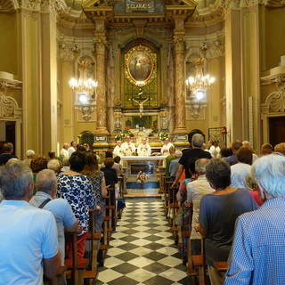 Alcuni momenti della celebrazione in onore di Santa Chiara, a Bra