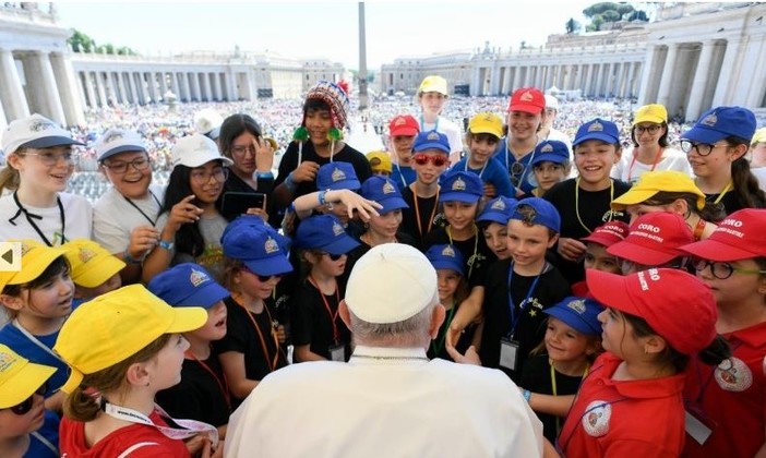 Papa Francesco alla GMB di Roma (Foto Vatican Media)