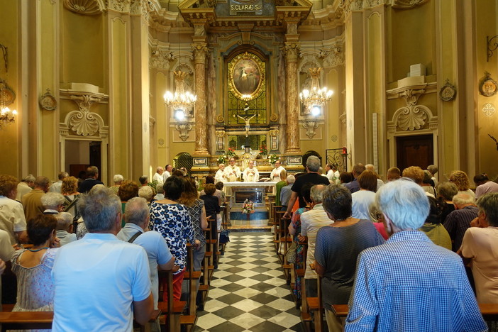 Alcuni momenti della celebrazione in onore di Santa Chiara, a Bra