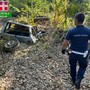 La Fiat Uno seminterrata e scoperta dalla Polizia Locale di Pocapaglia