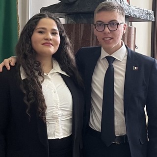 Gli studenti Giovanni Caligaris e Angelica Pizzillo, della Consulta provinciale degli studenti