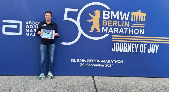 Gianluca Ferrato dell'Atletica Saluzzo alla Maratona di Berlino: &quot;Gara bellissima e tifo assurdo&quot;