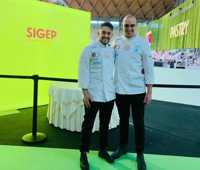 A Rimini due giovani piemontesi under30 premiati per la miglior colomba al cioccolato: Giacomo Vinai di Garessio e Alessio Alloisio di Alessandria