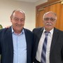 Giacomo Pellegrino (a sinistra) con il presidente nazionale Fipsas Claudio Matteoli