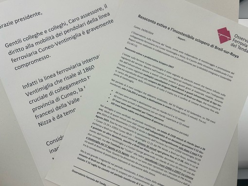 Calderoni (PD): &quot;Necessario garantire i collegamenti ai lavoratori pendolari sulla Cuneo-Ventimiglia&quot;