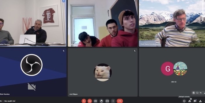 Un momento della videoconferenza