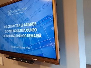 Saluzzo, in Sedamyl, incontro tra le aziende di Confindustria Cuneo e il sindaco Franco Demaria