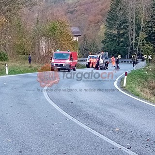 Incidente sulla statale 28 tra Ormea e Ponte di Nava: grave un centauro di 23 anni