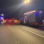 La scena dell'incidente a Farigliano