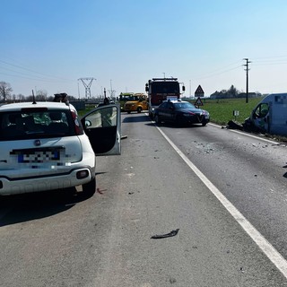 Incidente sulla statale 28 tra Genola e Fossano, disagi alla circolazione