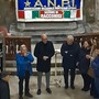 Un momento dell'inaugurazione della mostra