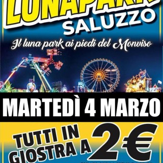 Luna Park Saluzzo 2025: divertimento fino al 4 marzo con super promo per il Martedì Grasso!