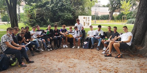 Lezione outdoor per gli studenti geometri dell'Istituto Bianchi-Virginio di Cuneo