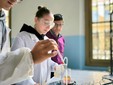 Laboratorio di chimica del Denina nel centro storico di Saluzzo