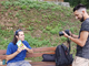 Manuel Benny Pernice al Parco Grandis con il video maker Fabio Notario